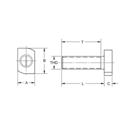 T Bolts for Channel